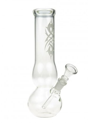 Tribal Tattoo Glass Bong with Carb Hole