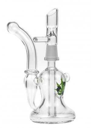 Black Leaf – Portable Bubbler with Inline Hole Diffuser