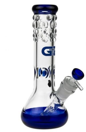 Grace Glass Beaker Ice Bong | Blue