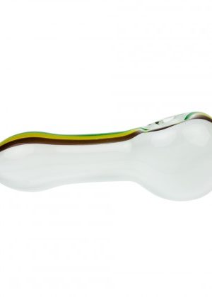 G-Spot Glass Spoon Pipe – White Rasta