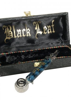 Black Leaf – Liquid Freezer Vaporizing Glass Handpipe in Gift Box – 15cm