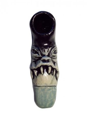 Ceramic Hand Pipe | Six Tooth Frown