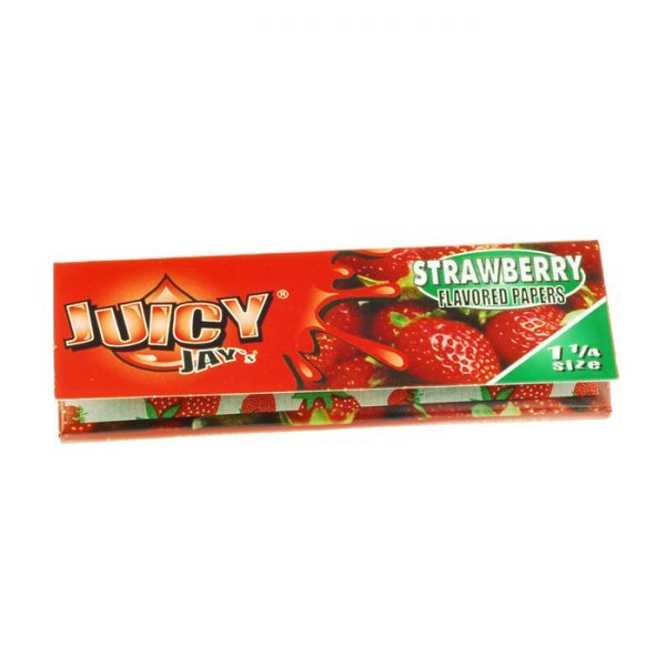 Juicy Jay’s Strawberry Regular Size Rolling Papers – Single Pack