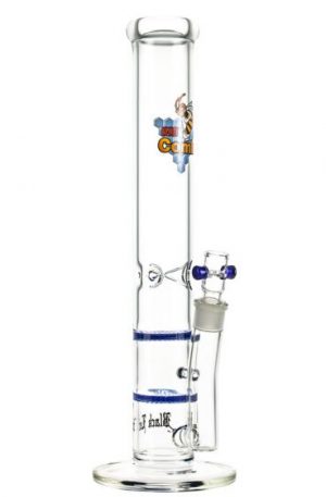 Black Leaf Double HoneyComb Ice Bong | 15 inches