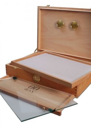 00 Box – Personal Humidor – Spanish Cedar Wood Box with Hygrometer – Large