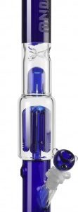 Blaze Glass – Premium 6-arm Perc Cylinder Ice Bong – Blue