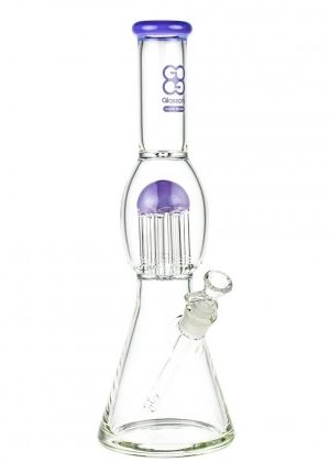 Glasscity Limited Edition Beaker Bong with Tree Perc | Milky Purple