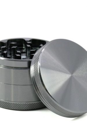 Aluminum 4-Part Herb Grinder with Pollen Screen and Magnetic Lid