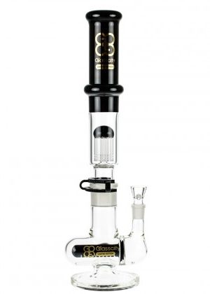 Glasscity Limited Edition Nautilus Bong with Tree Perc | Black – BLOWOUT 40% OFF