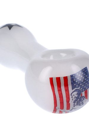 Famous Brandz Jimi USA Glass Spoon Pipe | 4 Inch