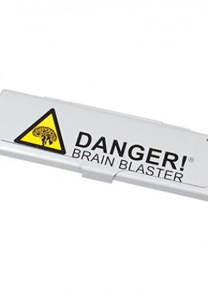 Metal Case for King Size Rolling Papers – Danger! Brain Blaster!