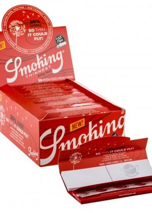 Smoking Thinnest King Size Rolling Papers with Tips | Box of 24 Packs