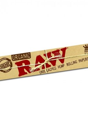 RAW Organic King Size Slim Hemp Rolling Papers – Box of 50 Packs