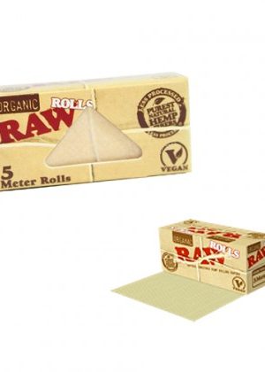RAW Organic Rolls – Hemp Rolling Paper – Box of 24 rolls
