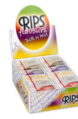 RIPS Flavours Slim Size Rolling Paper – Assorted – Box of 24 Rolls