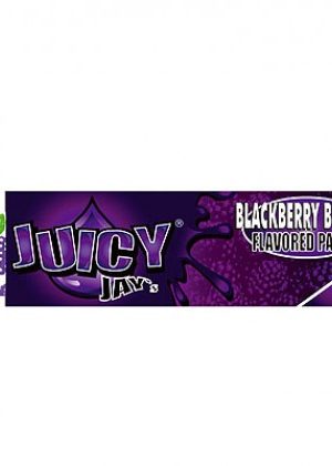 Juicy Jay’s Blackberry Brandy Regular Size Rolling Papers – Box of 24 Packs