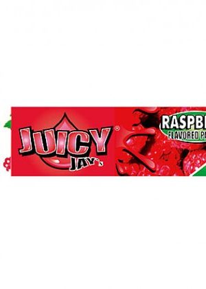 Juicy Jay’s Raspberry Regular Size Rolling Papers – Box of 24 Packs