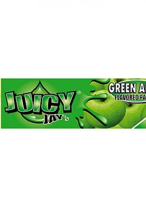 Juicy Jay’s Green Apple Regular Size Rolling Papers – Box of 24 Packs