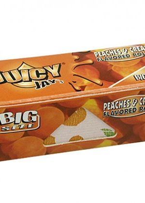 Juicy Jay’s Rolls Peaches and Cream Rolling Paper – Box of 24 Rolls