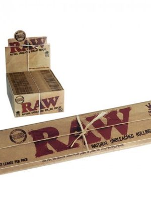 RAW Natural King Size Slim Rolling Papers – Box of 50 Packs