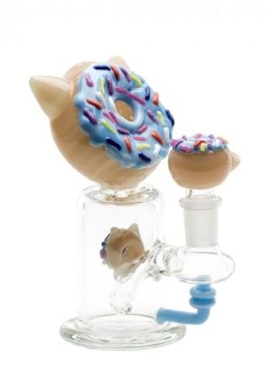 Empire Glassworks Kitty Donut Bubbler