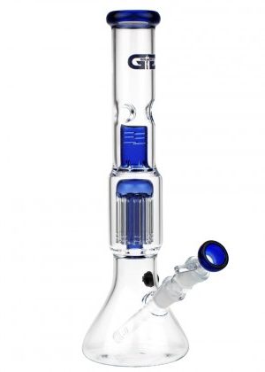 Grace Glass 8-arm Tree Perc Beaker Base Glass Ice Bong | Blue