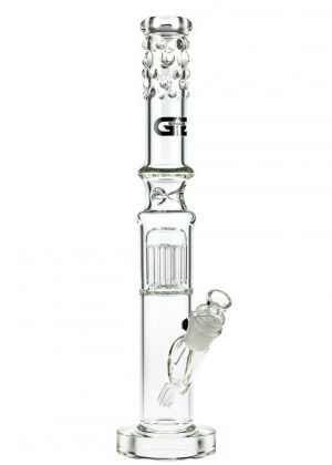 Grace Glass Straight Ice Bong with 10-arm Tree Perc and LED Module