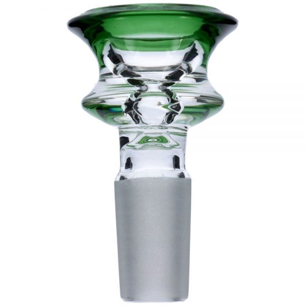 Concave Colored Glass Male Herb Bowl
