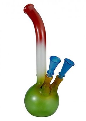 Rainbow glass bong