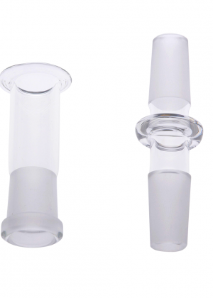 Glassphemy – Clear Glass Concentrate Set – Vapor Dome – 90 Degree Adapter