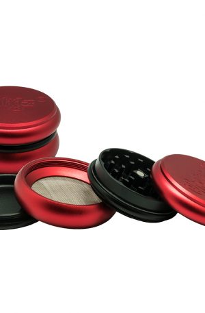 Chongz Ultimo 4-Part Red Soft Feel Grinder | 62mm
