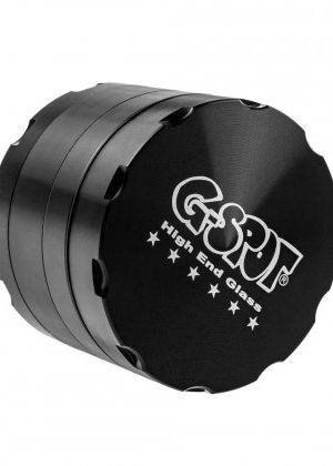 G-Spot – Aluminum Magnetic Herb Grinder – 4-part – 76mm – Black