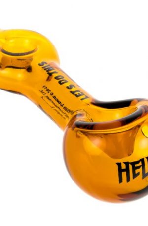 Hellboy Glass Spoon Pipe | Golden Army
