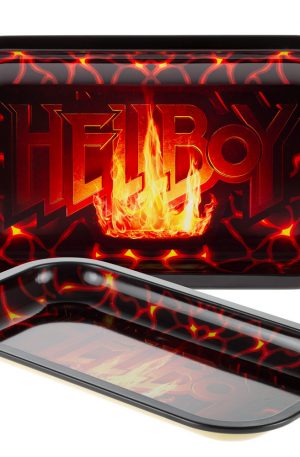 Hellboy Aluminum Rolling Tray | Flaming Lava
