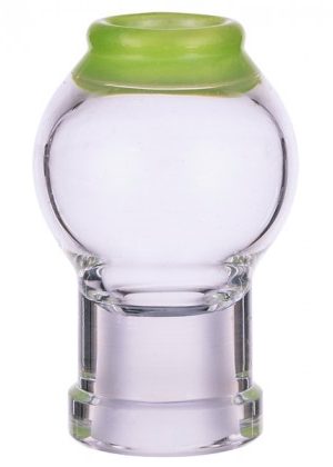 Jellyfish Glass – Round Vapor Dome with Green Slyme