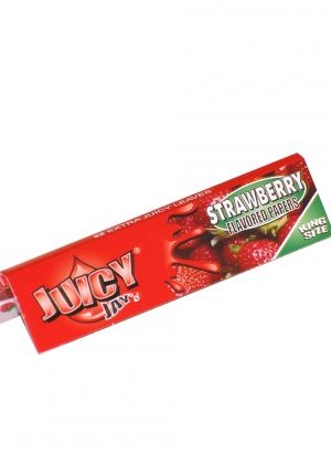 Juicy Jay’s Strawberry King Size Rolling Papers – Box of 24 Packs