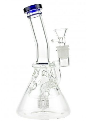 Glasscity Swiss Egg Beaker Bong with Slitted Drum Perc | Blue – 30% SALE Special