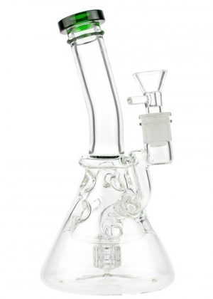 Glasscity Swiss Egg Beaker Bong with Slitted Drum Perc | Green – 30% SALE Special