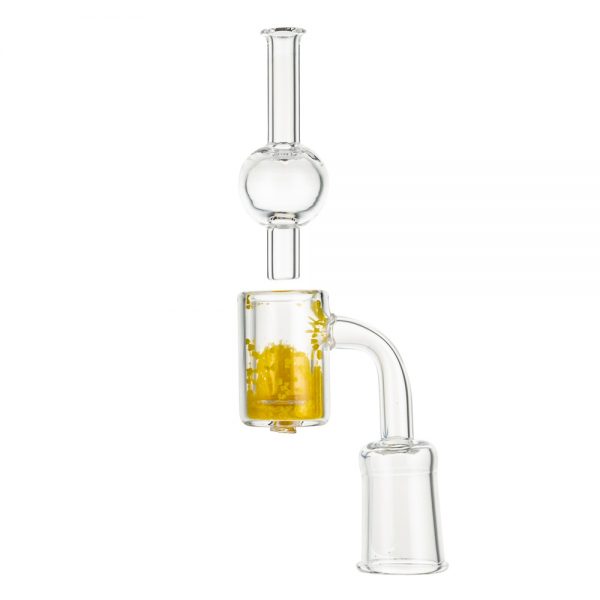 Glass Banger Set Yellow Granulate With Carb Cap | Female Joint
