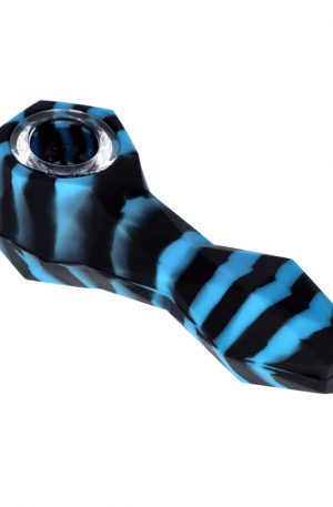 Silicone Spoon Pipe with Glass Bowl | Random Color | 4.5 Inch