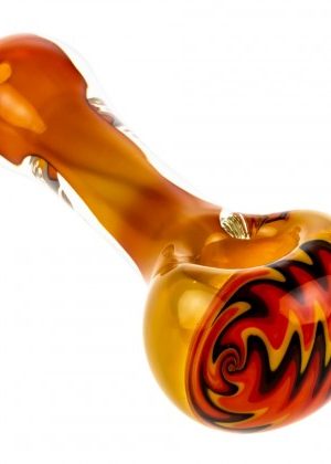 G-Spot Inside-Out Glass Spoon Pipe with Reversals