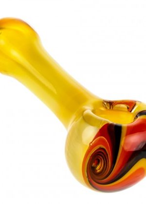 G-Spot Fumed Inside-Out Glass Spoon Pipe with Reversals