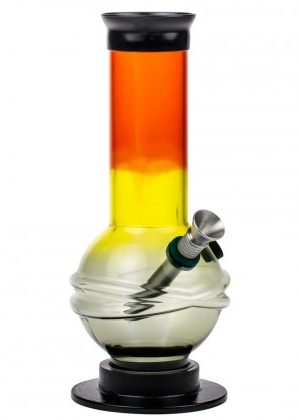 Acrylic Bubble Base Water Pipe Colored | 18cm