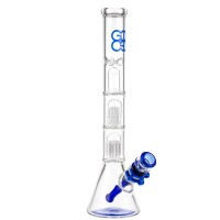 Glasscity Beaker Ice Bong with Double Tree Perc | Blue
