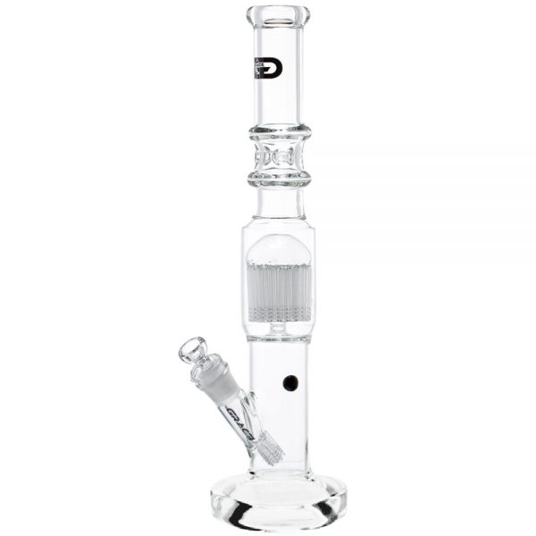 Grace Glass 34-arm Percolator Cylinder Ice Bong with 6-arm Diffuser