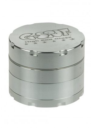 G-Spot – Aluminum Magnetic Herb Grinder – 4-part – 50mm – Silver