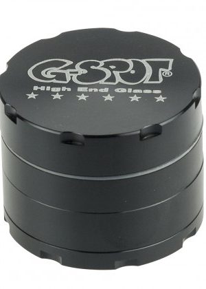 G-Spot – Aluminum Magnetic Herb Grinder – 4-part – 50mm – Black