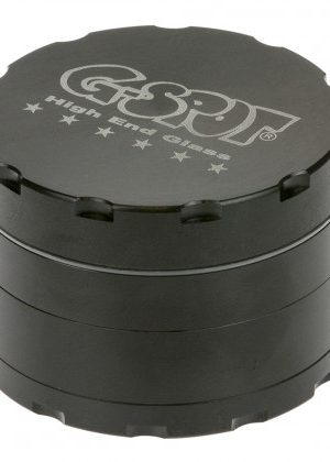 G-Spot – Aluminum Magnetic Herb Grinder – 4-part – 62mm – Black