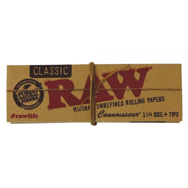 RAW Connoisseur 1¼ Rolling Papers with Filter Tips