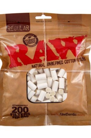 RAW Cotton Filter Tips | Bag of 200